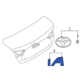 75442wb003 Scion Oe Rear Deck Lid Emblem