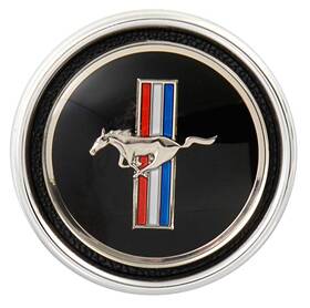 04491c Scott Drake 1967 Mustang Deluxe Dash Trim Emblem And Base Set