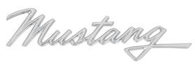 16098h Scott Drake 1968 Mustang Script Fender Emblem And Gt/cs Rear Deck