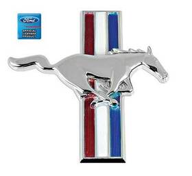16228d Scott Drake 1964-68 Mustang Running Horse Tri-bar Fender Emblem Rh