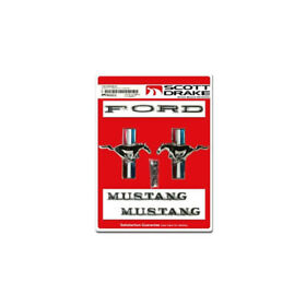 C5zz-6540282-6k Scott Drake 65-66 Ford Coupe 6 Cyl Emblem Kit