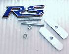 Silvio Rs Metal Blue Fro Grille Emblem Badge Chrome Logo