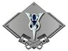 Sl33v825x19 Zic Motorsports Ford Emblem Badge Silver Diamond Metal Sign