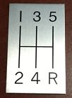 Slg-c2v-np5 Silver Sport Transmissions Chevy Corvette Tko Speed Console Shift Pattern