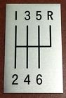 Slg-c2v-np6 Silver Sport Transmissions Chevy Corvette Magnum Console Shift Pattern Plate