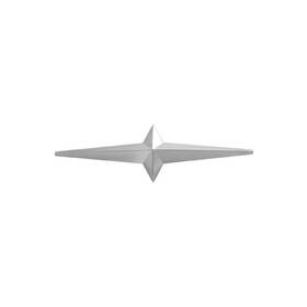91603254 Speedway Motors Chrome Plated Star Emblem 5 7/16 X 1 5/8 Inch