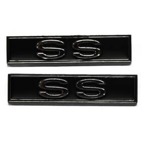 92617792 Speedway Motors Ss Door Panels Emblems For 1970-72 Chevelle Pair