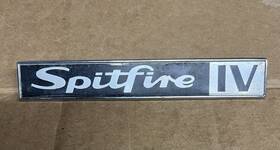 624733 Spitfire Vintage Triumph Iv Hood Bonnet Badge Original Authentic Emblem