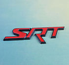 Srt-010 Unbranded Metal Red Srt Emblem Alloy Badge Decal Sticker Dodge