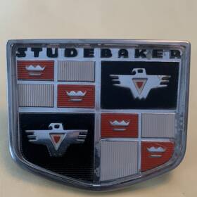 1314307 Studebaker Hood And Grille Emblem 1956-58 Hawk 1958 Sedan