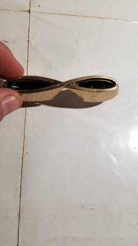 1343241 Studebaker 1953-55 Cars 1962 Larks Gold Ft8ft Trunk Deck Lid Emblem Qty 1