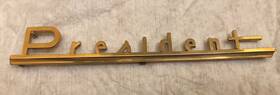 308911 Studebaker 1955 President Quarter Panel Nameplate Emblem