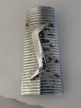 Xo-623 Studebaker 7633 Chrome Emblem Hood Grille 3 Inch X 1 1/2