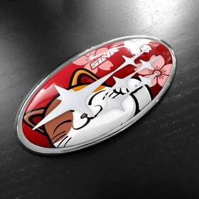 6321 Subaru 2022 Outback 3d Badge Sticker - Lucky Cat 3pcs