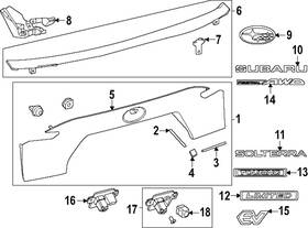 7540342090 Subaru Genuine Emblem Badge Oem Part