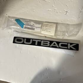 93063aj011 Subaru New Outback Emblem Black Background