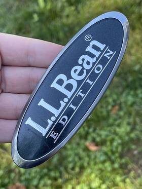 93073ag110 Subaru 2004/15 Forester L.l. Bean Rear Trunk Emblem Badge Oem Black And Silver