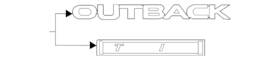 93079an050 Subaru Genuine Nameplate