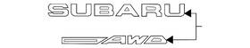 93079an070 Subaru Genuine Nameplate