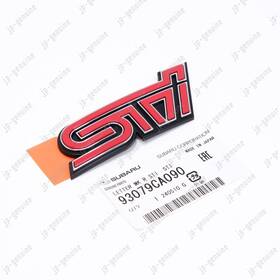 93079ca090 Subaru Oem Genuine Sti Back Badge Red Letter Mark Emblem Logo Inch