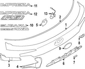 93079fn030 Subaru Genuine Nameplate