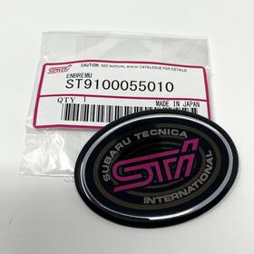 St9100055010 Subaru Sti Tecnica International Oval Fender Side Emblem Badge Gc Wrx Ra R