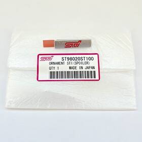 St98020st100 Subaru Jdm Sti Front Bumper Lip Spoiler Emblem Aluminum Badge Genuine Oem