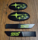 Subie Performance Bundle Hightlight Yellow Badges Emblem For Subaru Impreza