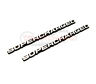 Supercharged1 Truckchainz New Custom Chrome Inch Supercharged Emblems Badges Pair Set
