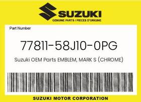 77811-58j10-0pg Suzuki Genuine Emblem Mark S Chrome -