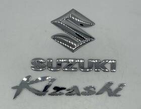 77831-57l00-0pg Suzuki 2010 - 2013 Kizashi Chrome Rear Trunk Lid Emblem Badge Nameplate Logo Set
