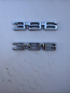 C-1490mc The Motor Company 1968-72 396 Fenderemblemez On 2 Sided Tape