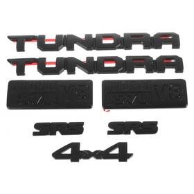 000-12-t1940-04 Toyota 00012t194004 Genuine Tundra Exterior Badge Black Out Kit Ornament Set