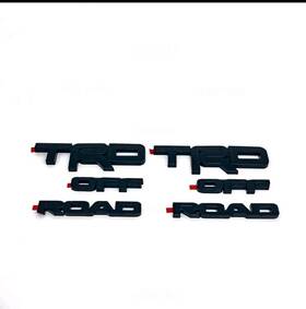 00016-89807 Toyota New 2pcs Trd Off Road Blackout Emblem Overlay Fits 2014 - 24 4runner