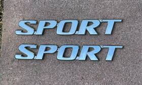 2965 Toyota 2000/08 Highlander Rav4 Sport Chrome Emblem Fender Badge Pair