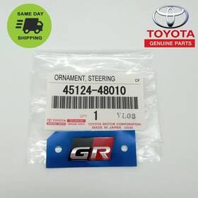45124-48010 Toyota Yaris Mark X Harrier Gr Sport Steering Emblem Gazoo