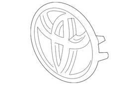 53141-0w010 Toyota Genuine Grille Emblem