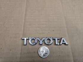 73447-ac020 Toyota Oem Chrome Plastic 4.125 Inch Emblem Badge Logo Nameplate Name