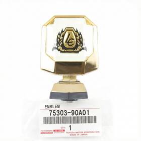 75303-90a01 Toyota Land Cruiser Fj60 60series 1980-1987 Hood Lc Logo Gold Emblem