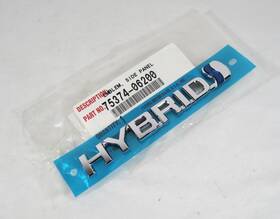 75374-06200 Toyota 18-22 Camry Avalon Hybrid Emblem Front Fender Badge Nameplate Genuine Oem