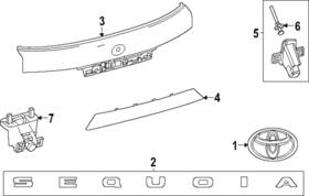 75404-0c020 Toyota Genuine Nameplate