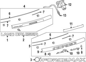 75440-60010 Toyota Genuine Nameplate