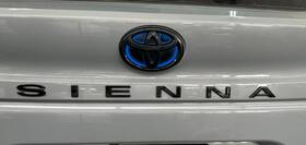 75442-08040 Toyota 21-25 Sienna Gloss Black Blackout Emblem Inch Letters Genuine Parts