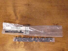 75442-48040 Toyota Oem Genuine Highlander Emblem Nameplate Part # New