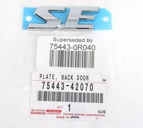 75443-0r040 Toyota Genuine Oem Inch Se Emblem