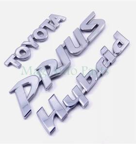 75443-47010 Toyota Prius 01 02 03 Hybrid Liftgate Trunk Emblem Nameplate Badge Oem Script