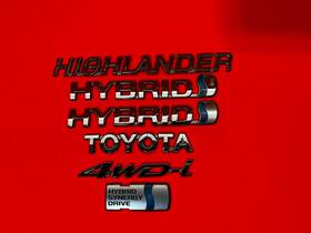 75445-48050 Toyota 2001-2007 Highlander Hybrid Rear Hatch Lift Gate Fender Emblem Set Oem