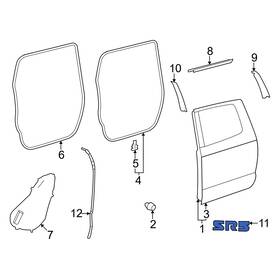 75444ak030 Toyota Oe Front Left Door Emblem