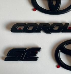 Pt948-02202-02 Toyota 4x 2020-2025 For Corolla Se Front Grille And Rear Tailgate Overlay Emblem Blackout