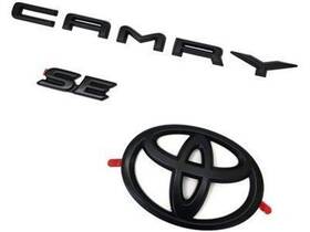 Pt948-03191-02 Toyota New Oem Blackout Emblem Se Overlays In Black Ft19-ft24 Camry